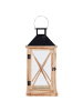 Beliani Laterne TELAGA in Braun/Schwarz - (W) 24 x (H) 61 x (L) 22 cm