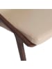 Angel Cerdá Stuhl 4019 in Nerz/Walnuss – (B)54 x (H)80 x (T)59 cm