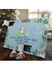 Mr. & Mrs. Panda Adventskalender Pinguin Surfer mit Spruch in Eisblau