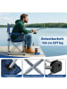 COSTWAY Campingstuhl Faltbar XXL 227KG Belastbar in Blau
