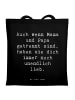 Mr. & Mrs. Panda Tasche Spruch Trennung von den Eltern mit Spruch in Schwarz