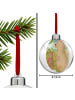 Mr. & Mrs. Panda Plastik-Weihnachtskugel Bär Kind Design ohne Sp... in Weiß