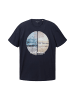 Tom Tailor T-Shirt BLUE WAVES in Blau