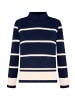 Betty Barclay Feinstrickpullover mit Stehkragen in Patch Dark Blue/Beige