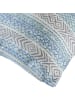 Erwin Müller Jacquard, Baumwollmischung, Gewebt Kissenbezug in blau-grau