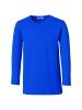 tectake Einfarbiges Langarm-Shirt für Männer, blau
