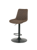 home24 Barstuhl Wismes (2er-Set) in Vintage Braun