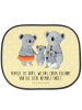 Mr. & Mrs. Panda Sonnenschutz Koala Familie mit Spruch in Gelb Pastell