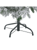 Beliani Weihnachtsbaum BASSIE in Weiß/Grün - (W) 150 x (H) 210 x (L) 150 cm