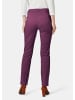 GOLDNER Kurzgröße:  Baumwollhose CARLA Leichte Baumwoll-Hose CARLA in aubergine