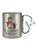 Mr. & Mrs. Panda Tasse Smörle Winterzeit mit Spruch in Silber