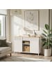 SONGMICS Aktenschrank Bravon in Beige-Eichenfarbe - (B)110 x (H)76 x (T)40 cm
