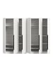 ebuy24 Kleiderschrank Kopenhagen Weiß 240 x 52 cm