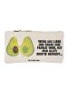 Mr. & Mrs. Panda Pencil Case Avocado Pärchen mit Spruch in Weiß