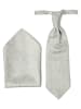 DIGEL Plastron und Einstecktuch in hellgrau hellblau - 0001