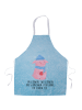 Mr. & Mrs. Panda Grillschürze Schweinchen Glühwein mit Spruch in Eisblau