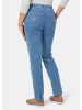 GOLDNER Jeanshose LOUISA Jeans LOUISA mit Stickerei in hellblau