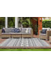 Teppich Boss Flachgewebe Teppich Yvonne 525 - Anthrazit / Elfenbein