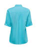 Olsen Bluse mit Leinen-Anteil Ocean Breeze in türkis - 0003