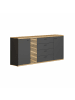 ebuy24 Sideboard Norris Grau 186 x 42 cm