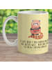 Mr. & Mrs. Panda Kinderbecher Roter Panda mit Spruch in Gelb Pastell