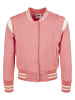 Urban Classics College Jacket in palepink/whitesand
