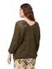Ulla Popken Pullover in dunkles olive