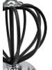 Mauro Ferretti Schwarze Metalllampe mit schwarzem Lampenschirm, Ø 28 x 44,5 cm