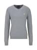 19V69 Italia by Versace V-Ausschnitt-Pullover Gino in grau