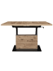 58 aufm Kessel COUCHTISCH Höhenverstellbar Else 3 120x56x70 Holzwerkstoff Viking Oak