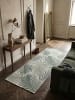 KADIMA DESIGN Läufer Palmblätter flachgewebt pflegeleicht Wohnzimmer Flur Esszimmer in Grün
