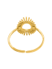 Steel_Art Ring mit Sonne Daamen Rubel goldfarben in goldfarben