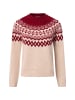 Marie Lund Strickpullover in ecru bordeaux - 0001