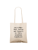 Mr. & Mrs. Panda Uni Tasche Spruch Zwillinge Abenteuer mit Spruch in Creme