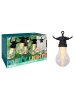 PROGARDEN Lichterkette für Garten PARTY, mit 10 LED Glühbirnen in Schwarz, Ø 6 cm