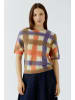 Oui Pullover in white violett