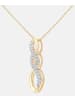 Diamant L'éternel Halskette mit Anhänger aus 750 Gelbgold mit Diamant Infinity-Design