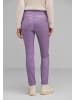 Street One Slim Fit Hose mit Coating in Violett