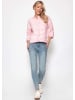 SASSYCLASSY Strickjacke mit grafischem Streifenbild Set in Rosa-Gelb