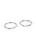 usha FESTIVAL Women Hoop Earrings in Silver White