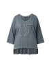 Ulla Popken Longshirt in graphitgrau