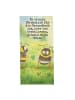 Mr. & Mrs. Panda Saunahandtuch Hummeln Kleeblatt Design mit Spruch in Gelb Pastell