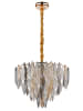 Globo lighting Luster "ELINOR" in gold