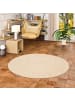 Pergamon Jute Teppich Kaya Rund in beige