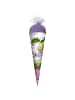 Geschenk-Schultüte klein 35 cm Einhorn mit Fohlen in Lila