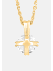Ethische Diamanten Halskette aus 375 Gelbgold mit Lab Grown Diamant