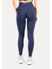 SMILODOX Leggings Amaze Scrunch Pro Pocket Seamless in Marineblau