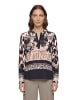 Betty Barclay Longbluse mit Stehkragen in Beige/Schwarz