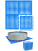 eyepower Poolunterlage Green Lagoon 52 tlg. in blau