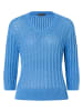 More & More Ajourpullover in blau